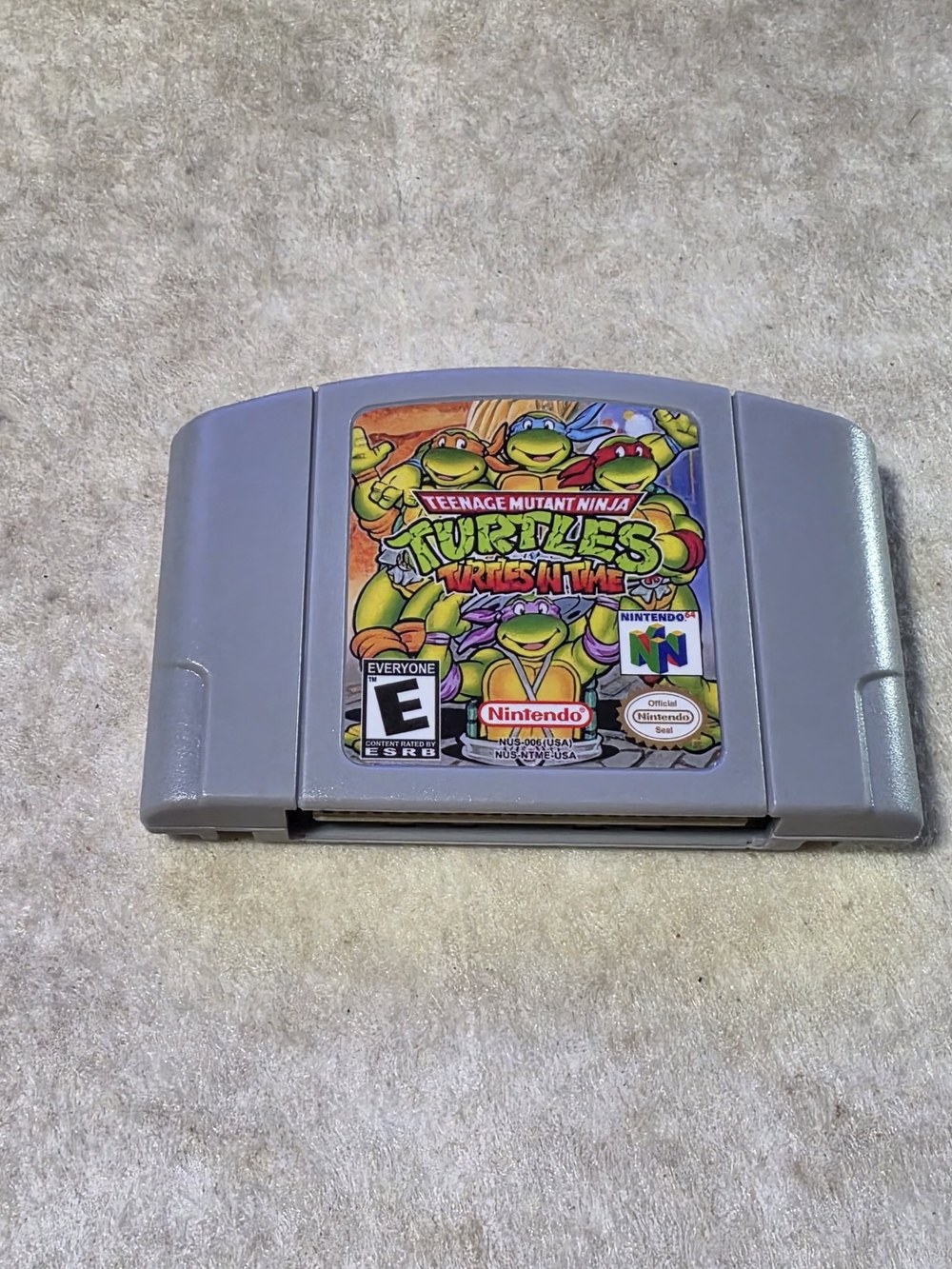 Teenage Mutant Ninja Turtles IV Turtles In Time Nintendo 64 N64